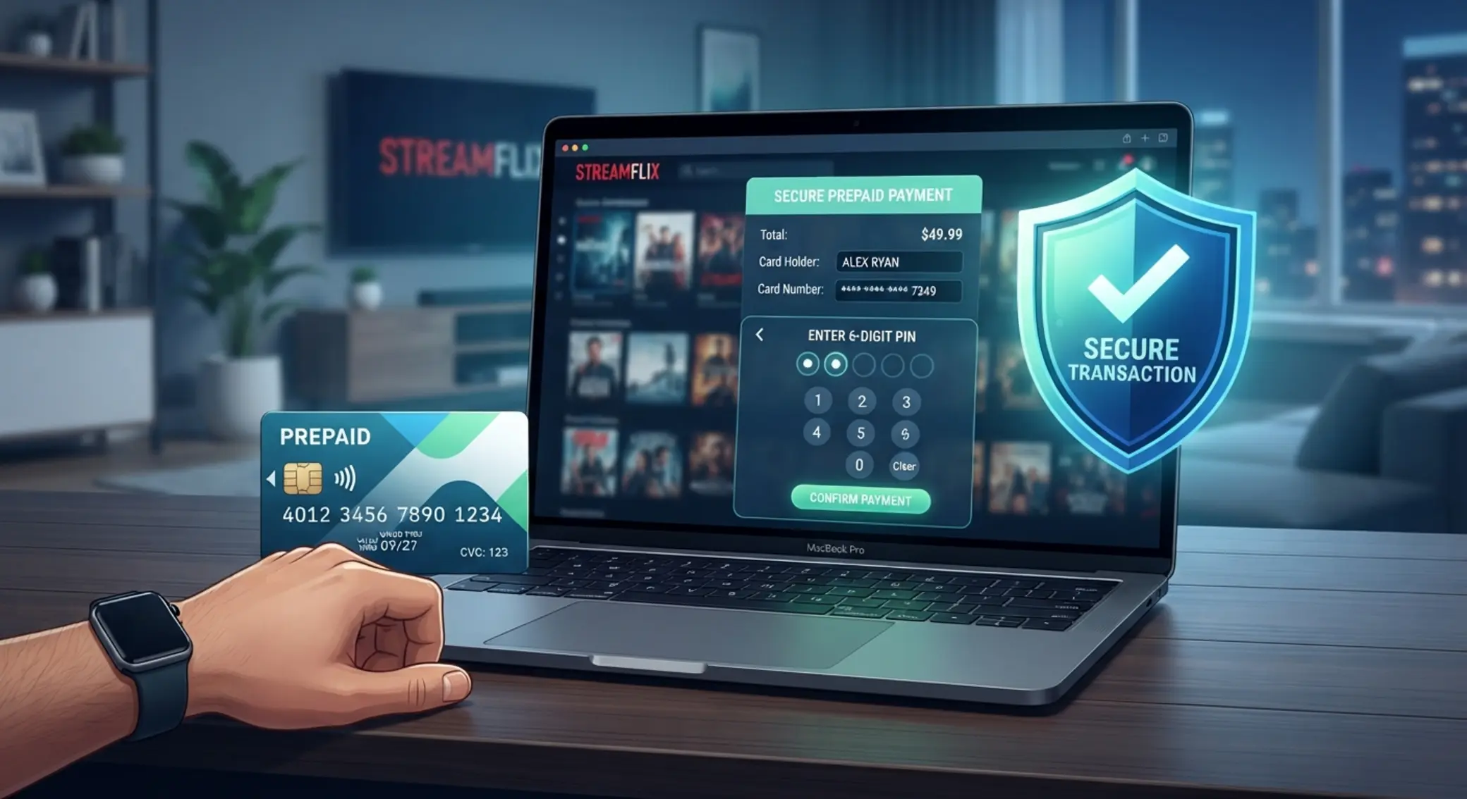 Schemat działania Paysafecard przy wpłacie online
