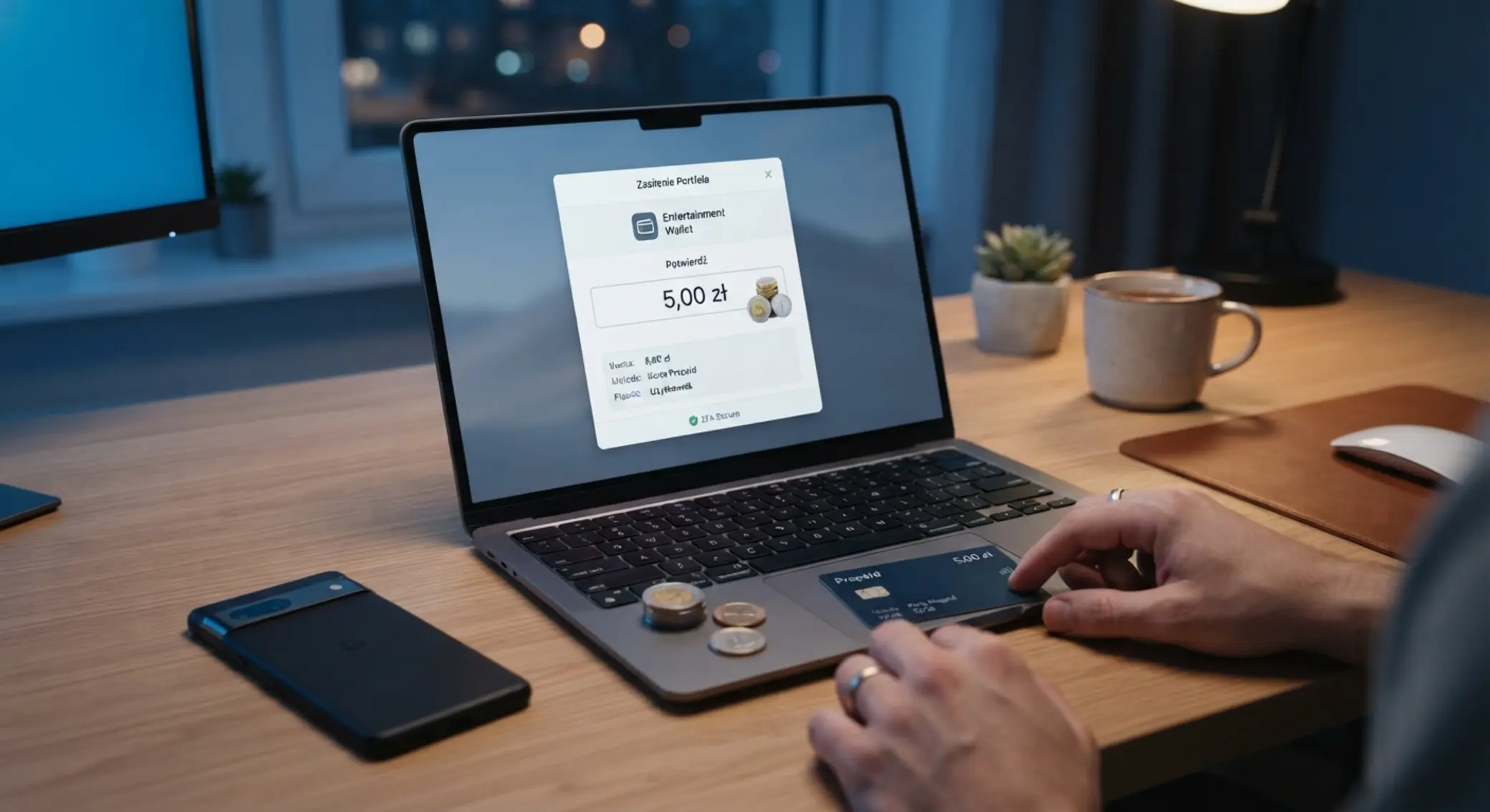 Mała wpłata 5 zł kartą prepaid w serwisie online