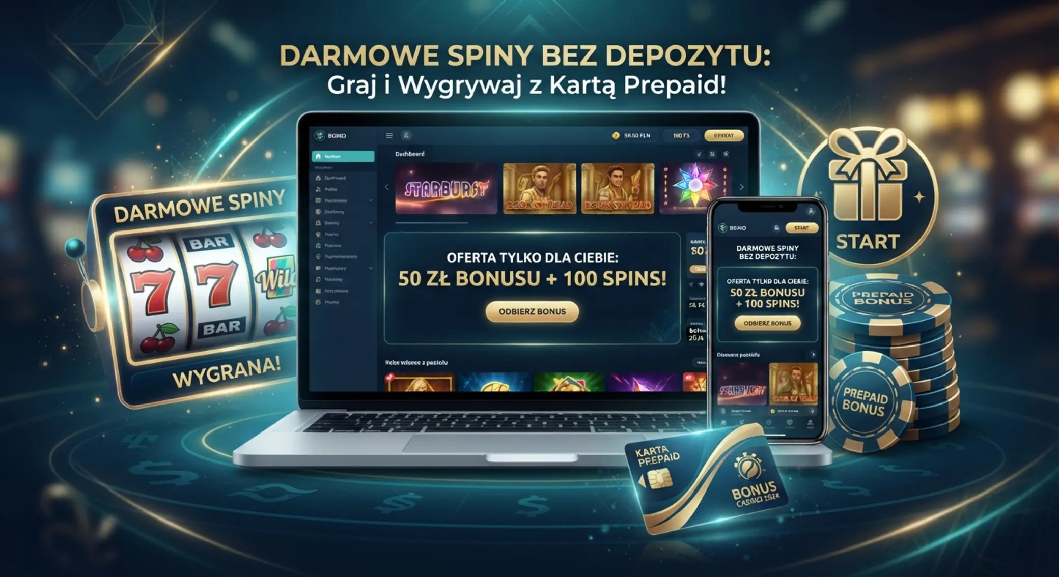 Bonus bez depozytu i paysafecard w kasynie online Bonus bez depozytu w kasynie online z motywem paysafecard i prezentu